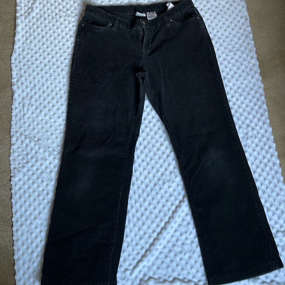 Columbia corduroys, black, straight leg